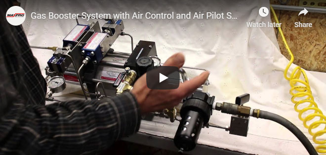 Gas Booster System with Air Control and Air Pilot Switch