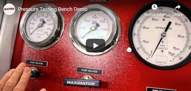 High Pressure Test Bench Demonstration