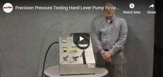 Precision Pressure Testing Hand Lever Pump System